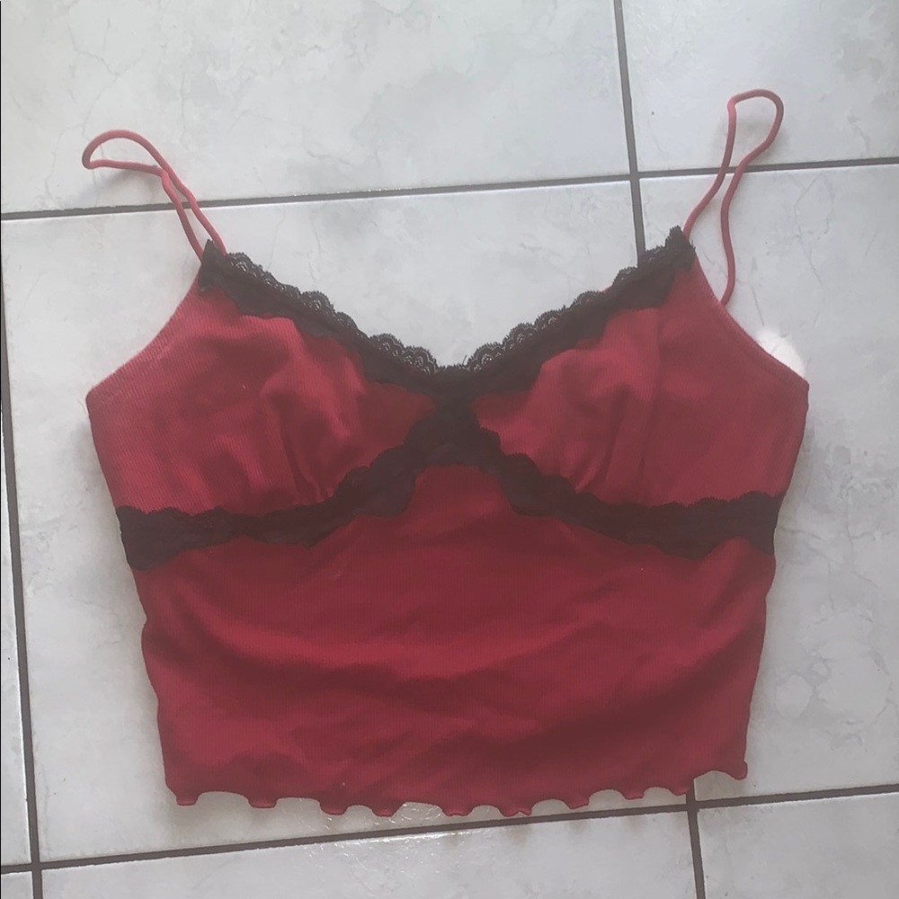 SHEIN Vibrant Red Knit Top